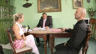 اثنين قرنية المعلمين معاقبة مطيع كلية فاتنة ميا سيراليون مع كبير juggers